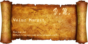 Veisz Margit névjegykártya